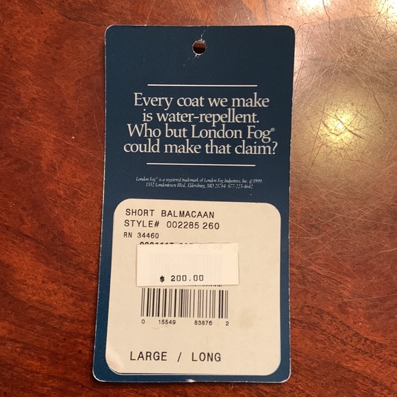 Mens London Fog Trench Coat - Picture 5 of 5